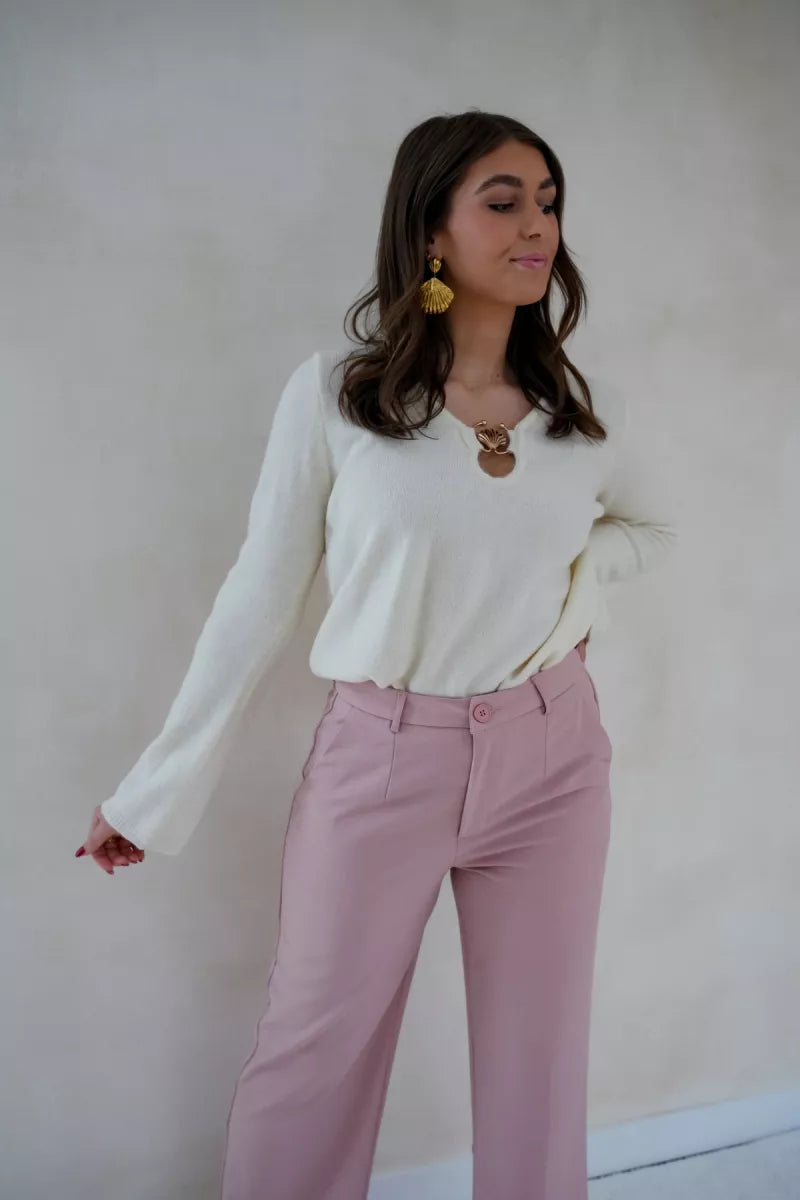 Shell Sweater Creme .