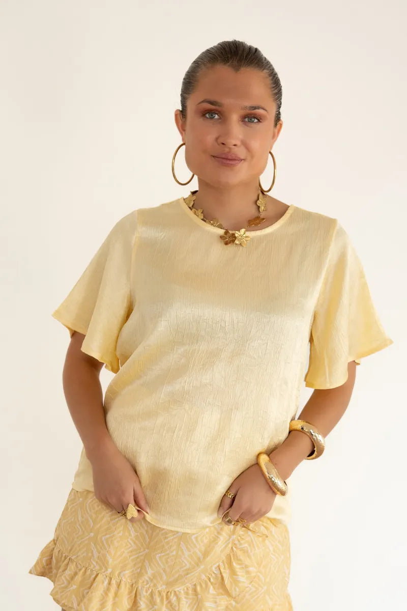Lofty Manner Blouse Sami Butter Yellow
