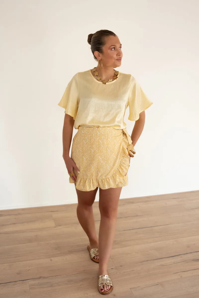Lofty Manner Blouse Sami Butter Yellow