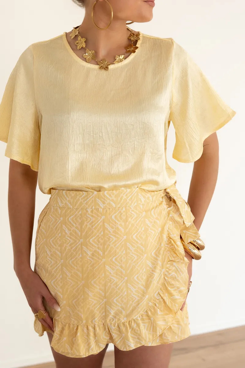 Lofty Manner Blouse Sami Butter Yellow