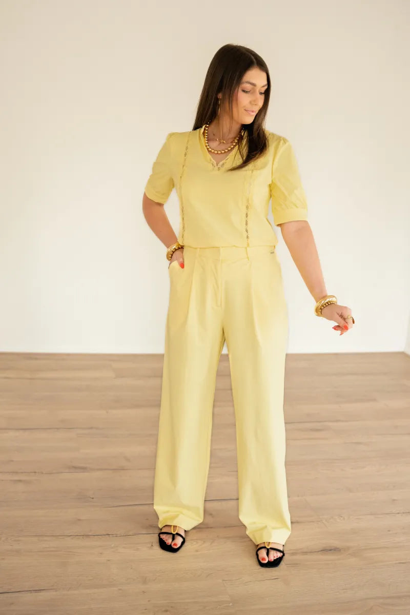 Mi Piace Travel Blouse Yellow