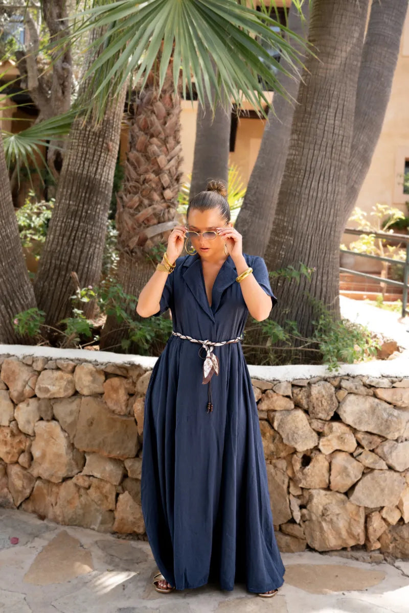 Linda Dress Navy