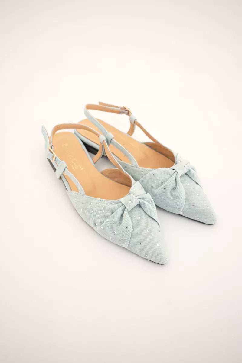 Babouche Slingback Jona-33 Ice Blue