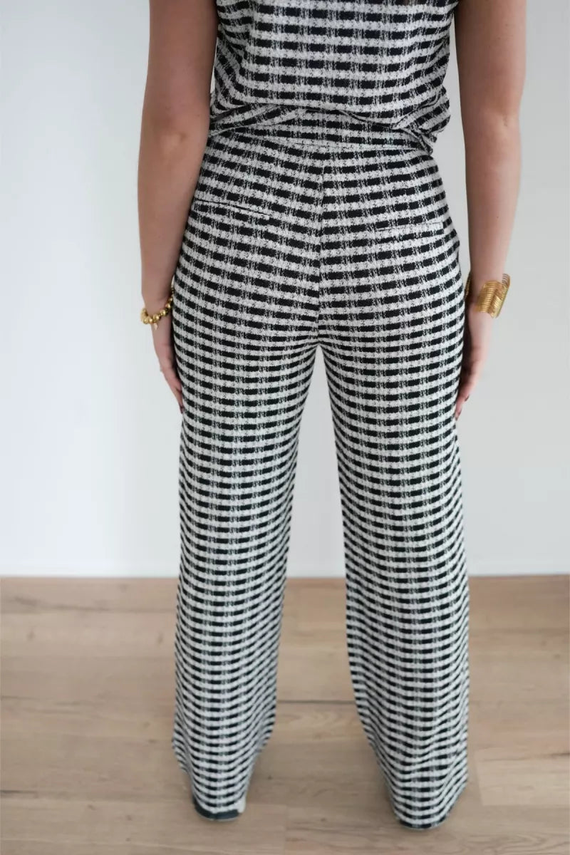 Lofty Manner Trouser Dakota Multi Black