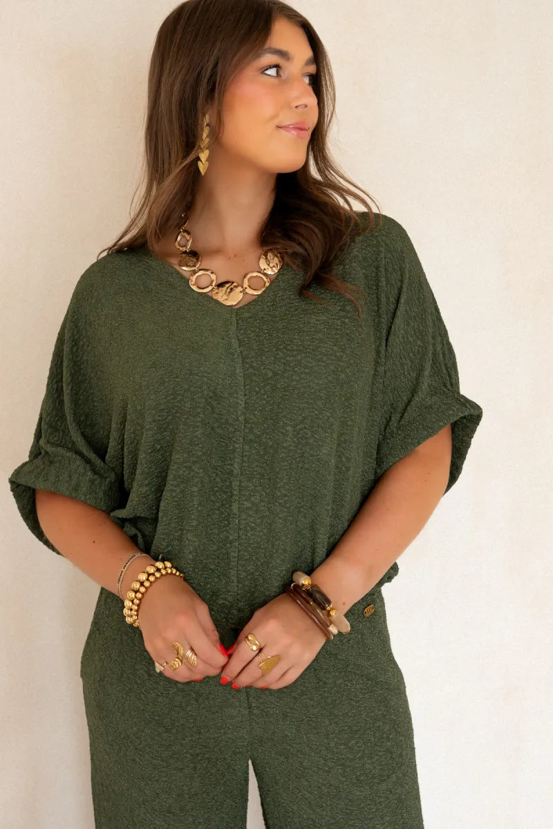 Lofty Manner Top Hima Army Green