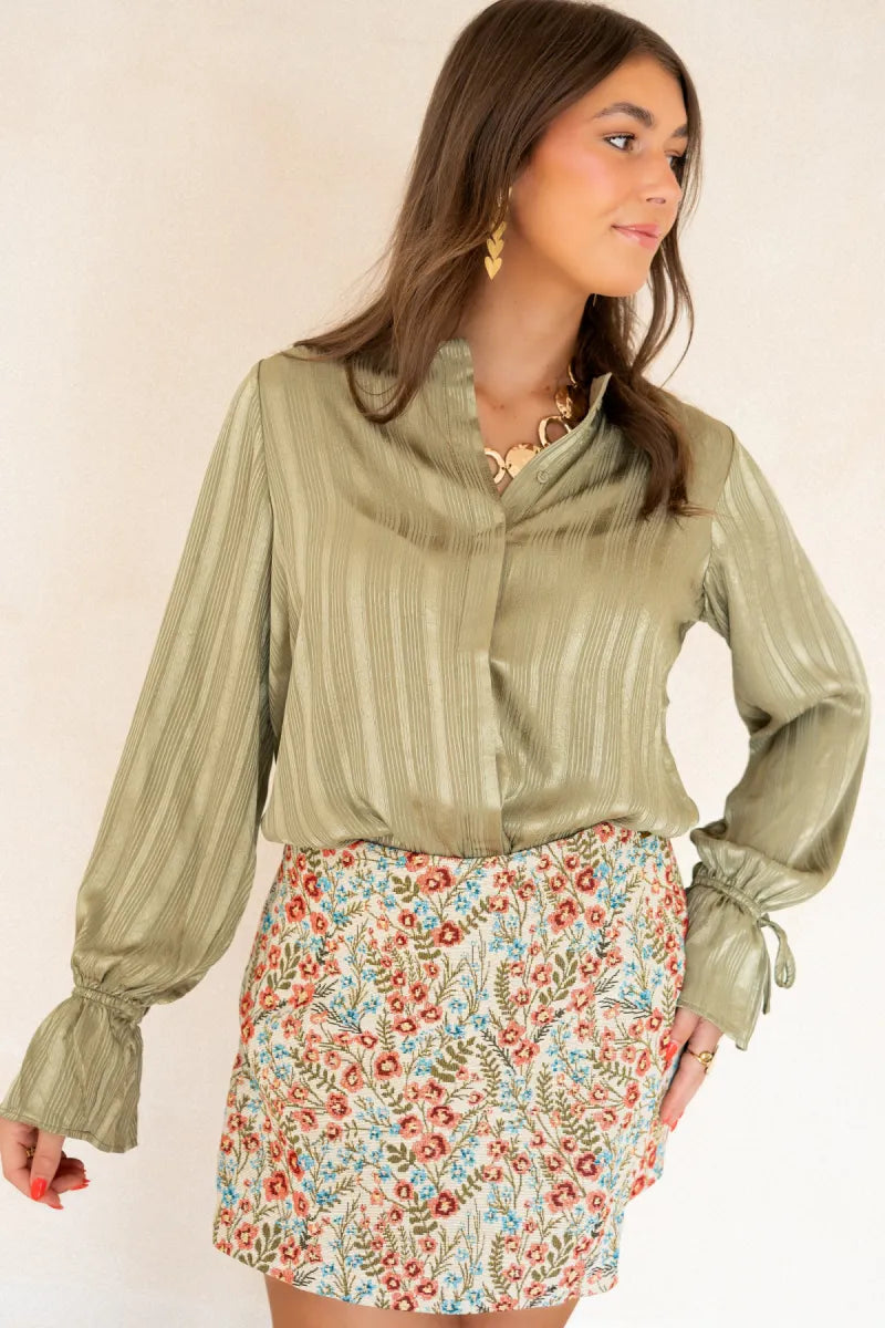 Lofty Manner Blouse Hella Kaki