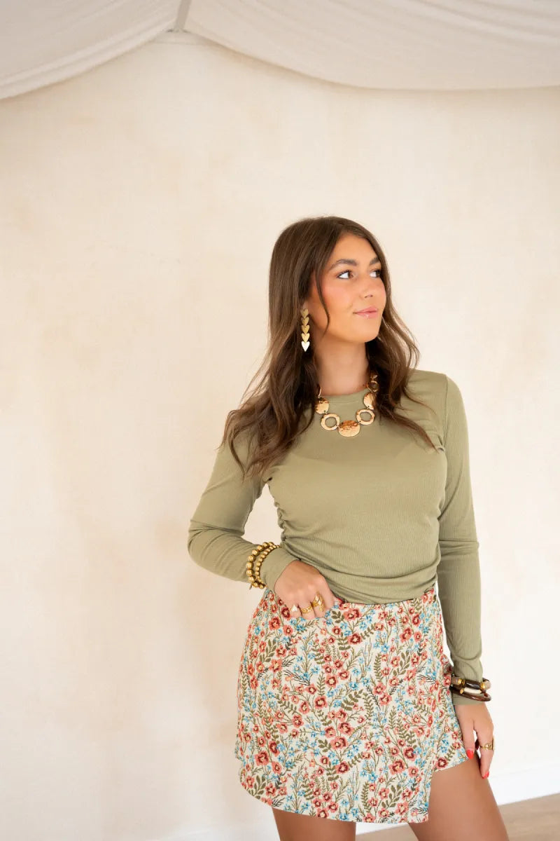 Lofty Manner Top Hania Kaki