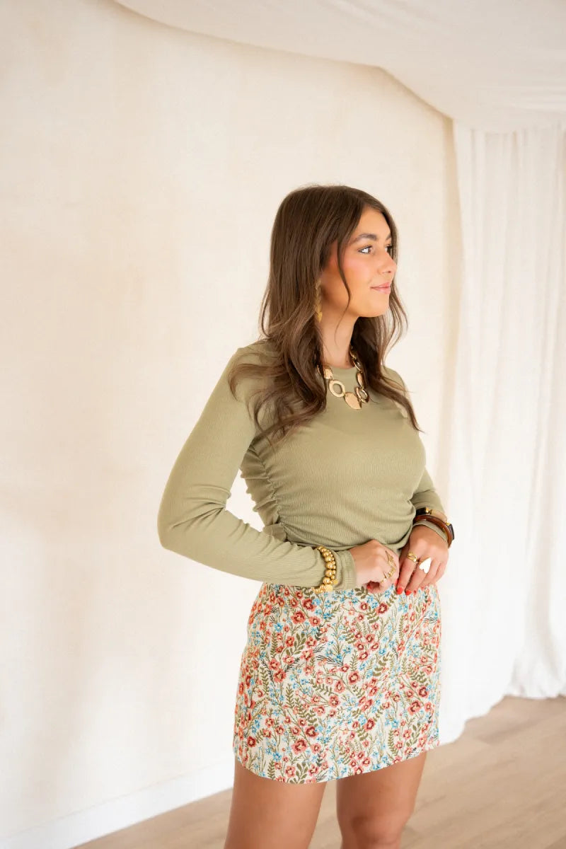 Lofty Manner Top Hania Kaki