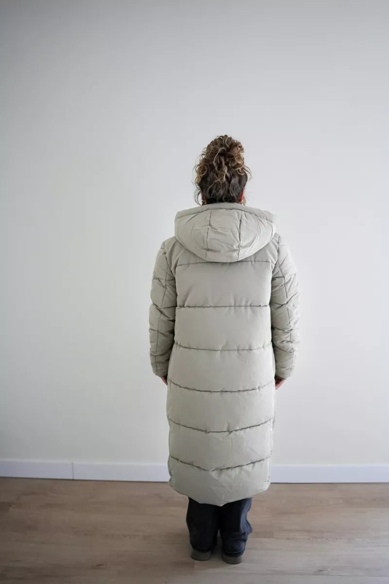 // Long Puffer Coat Soft Green