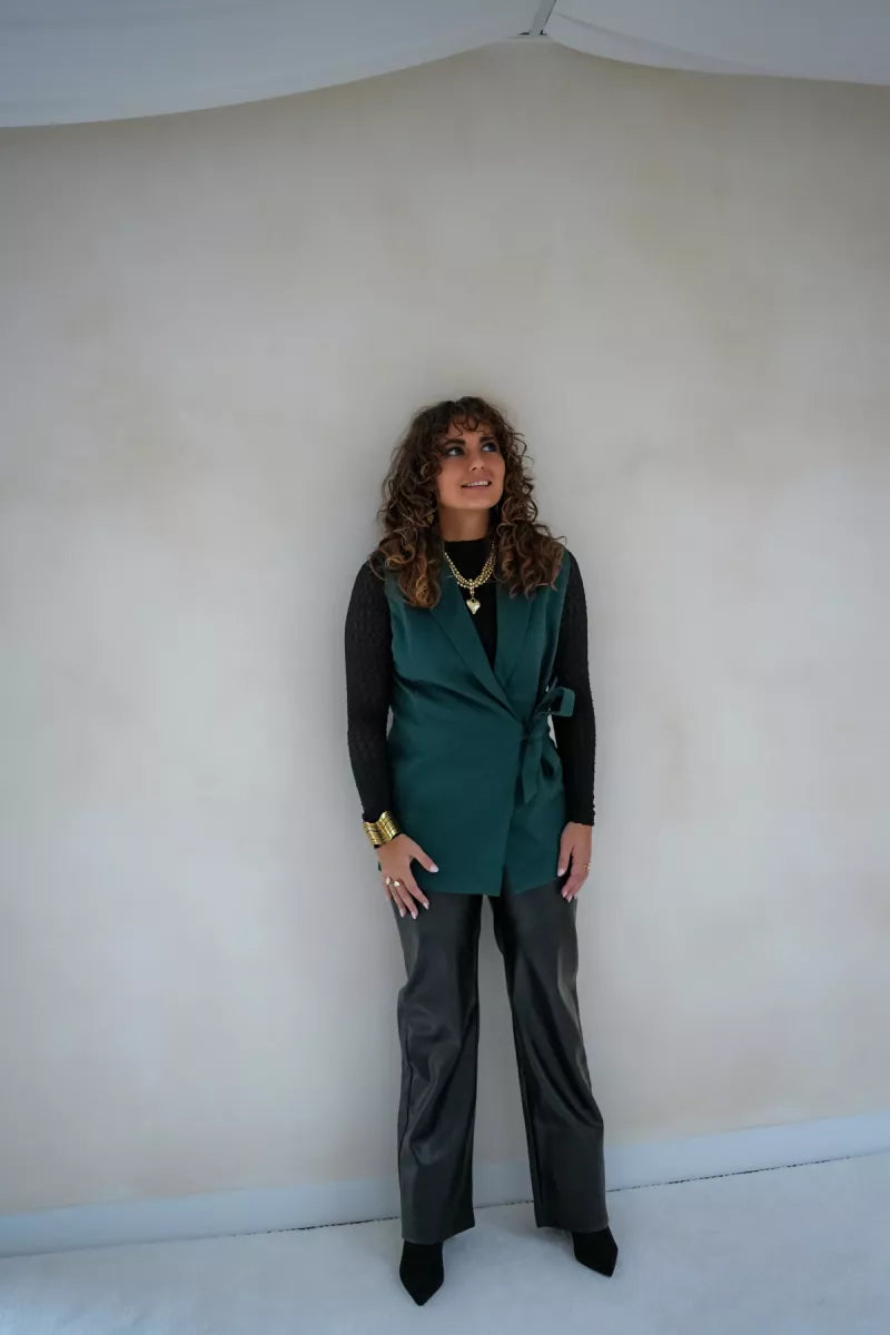 Lofty Manner Gilet Zaria Petrol Green