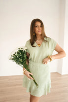  Lofty Manner Skirt Marao Mint Offwhite