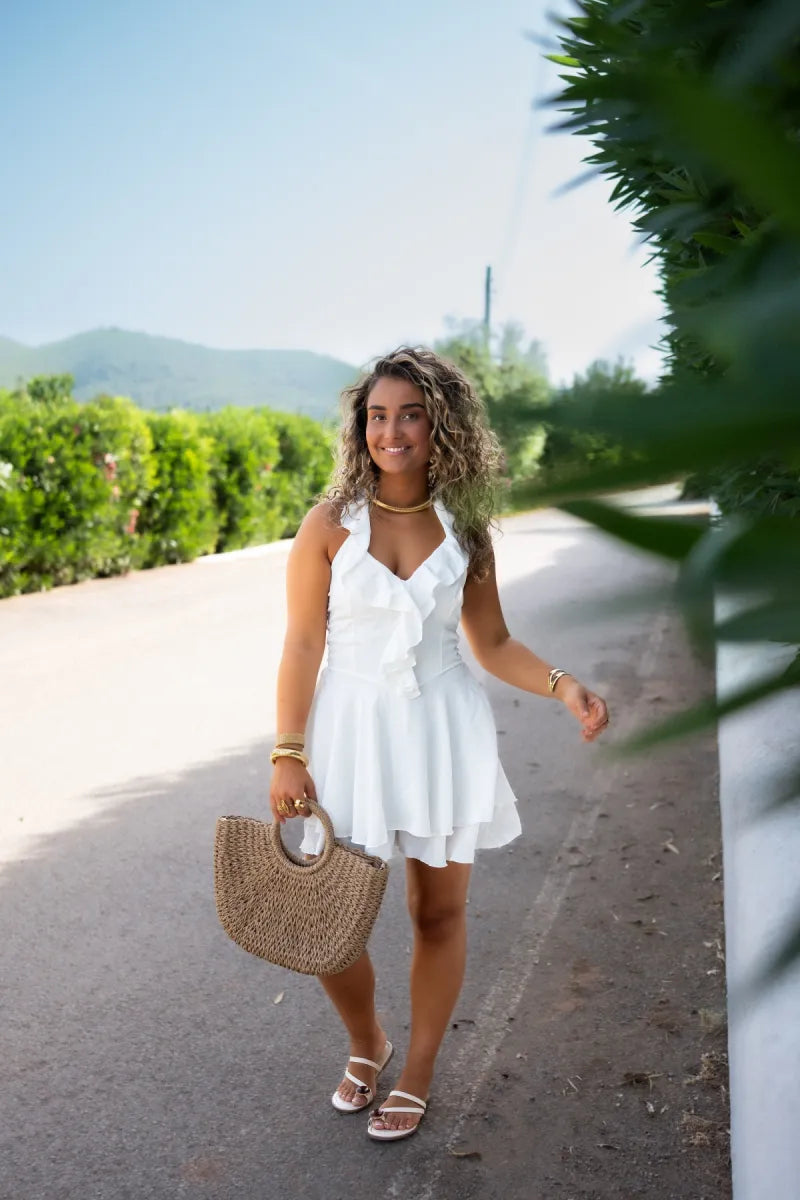  Cari Playsuit White