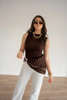  Noa Wide Leg Scarf Jeans 0055