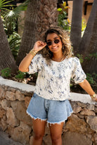  Lofty Manner Top Jessey Gold Blue