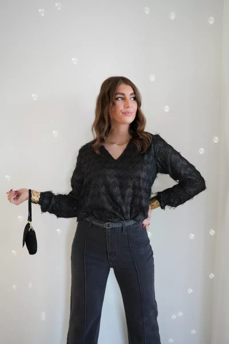  Lofty Manner Blouse Amara Black