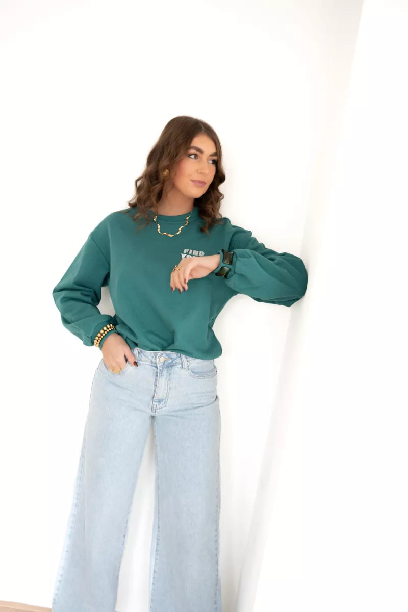  Lofty Manner Sweater Brinley Teal