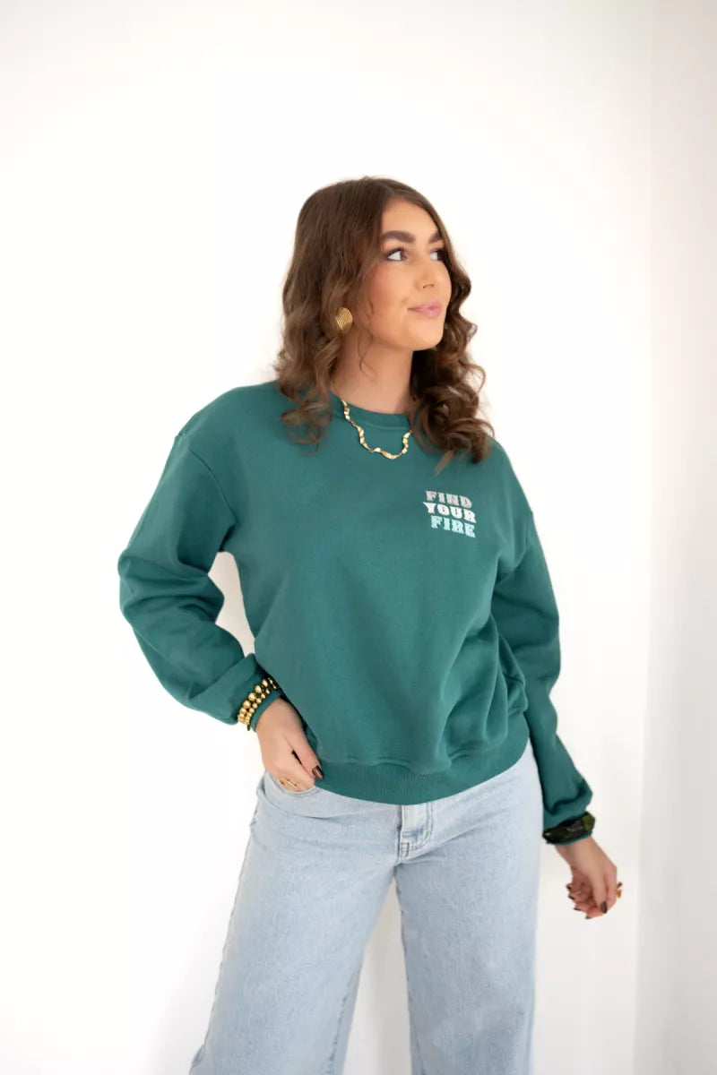  Lofty Manner Sweater Brinley Teal