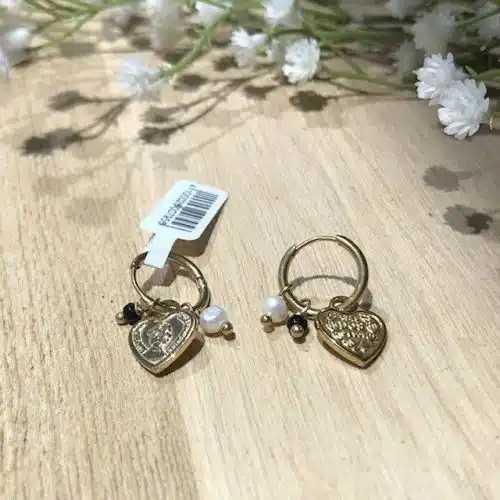 BYJAM EARRINGS GOLD HEART