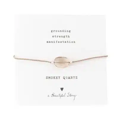 A Beautiful Story Smokey Quartz Armband Silver