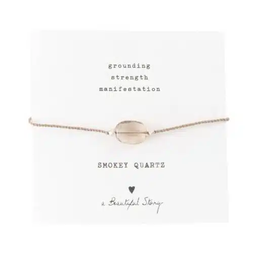 A Beautiful Story Smokey Quartz Armband Silver