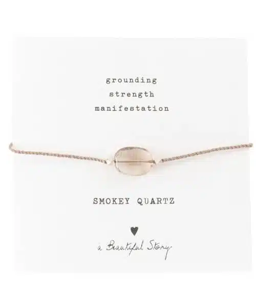 A Beautiful Story Smokey Quartz Armband Silver