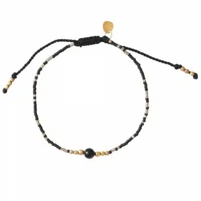 A Beautiful Story Iris Card Black Onyx GC Bracelet