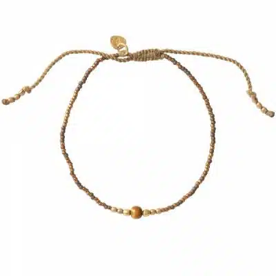 A Beautiful Story Iris Tijgeroog Goud Armband