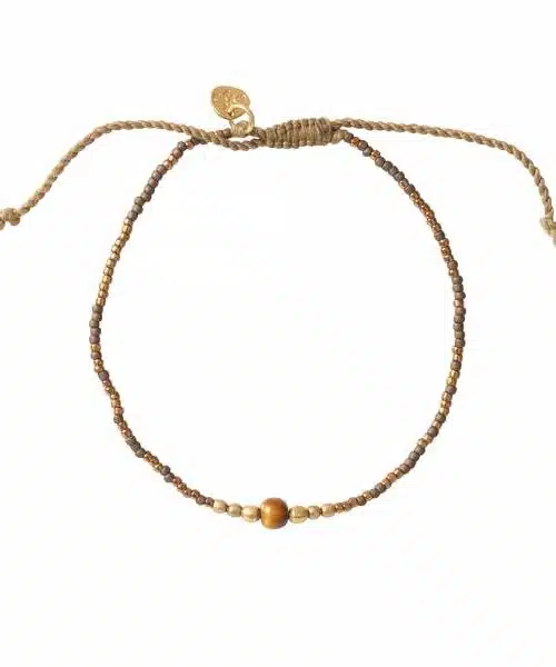 A Beautiful Story Iris Tijgeroog Goud Armband