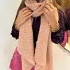 Cosy Scarf Structured Soft Pink