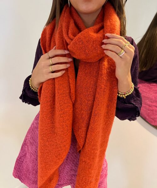 Cosy Scarf Red Coral