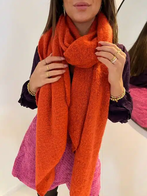 Cosy Scarf Red Coral
