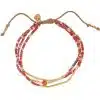 A Beautiful Story Sensation Carneool Goudkleurige Armband