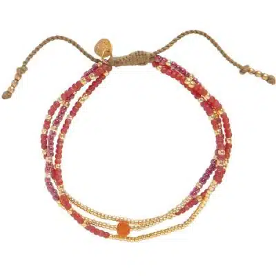 A Beautiful Story Sensation Carneool Goudkleurige Armband