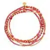 A Beautiful Story Respect Carneool Goudkleurige Armband