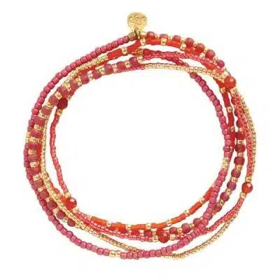 A Beautiful Story Respect Carneool Goudkleurige Armband