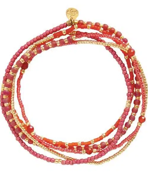 A Beautiful Story Respect Carneool Goudkleurige Armband