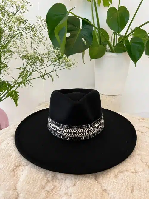 Cowboy Hat New Aztec Black