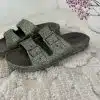 Glitter Slipper Dark Khaki
