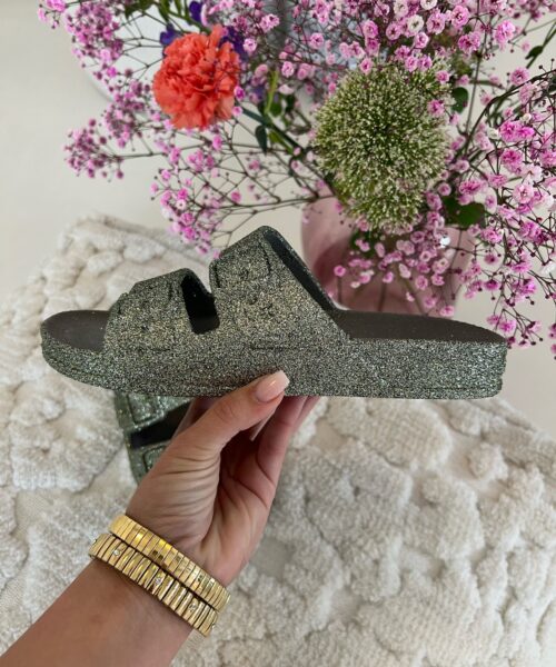 Alternative view of Glitter Slipper Dark Khaki