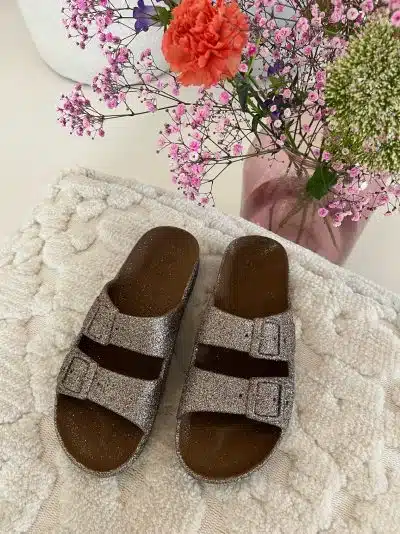 Glitter Slipper Camel Multico - Afbeelding 3