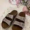 Glitter Slipper Camel Multico