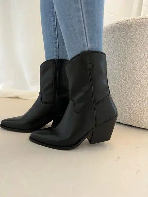 Lazamani Cowboy Boots Black 53.596