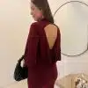 Luna Dress Bordeaux