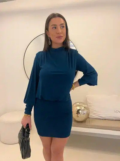 Luna Dress Petrol - Afbeelding 6