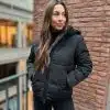 Short Puffer Coat Black