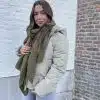 Short Puffer Coat Soft Green