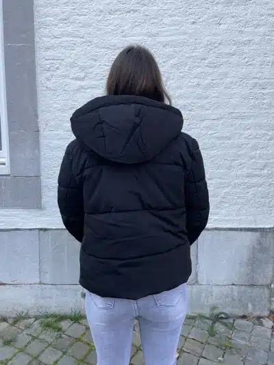 Short Puffer Coat Black - Afbeelding 8