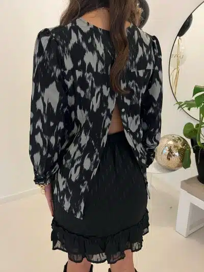 Lofty Manner Blouse Lau Frosty Grey Print - Afbeelding 7