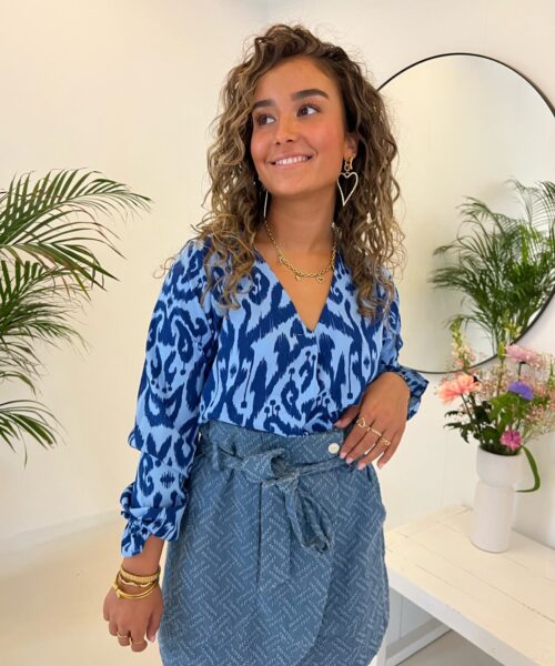 Lofty Manner Blouse Jip Venice Aztec Print
