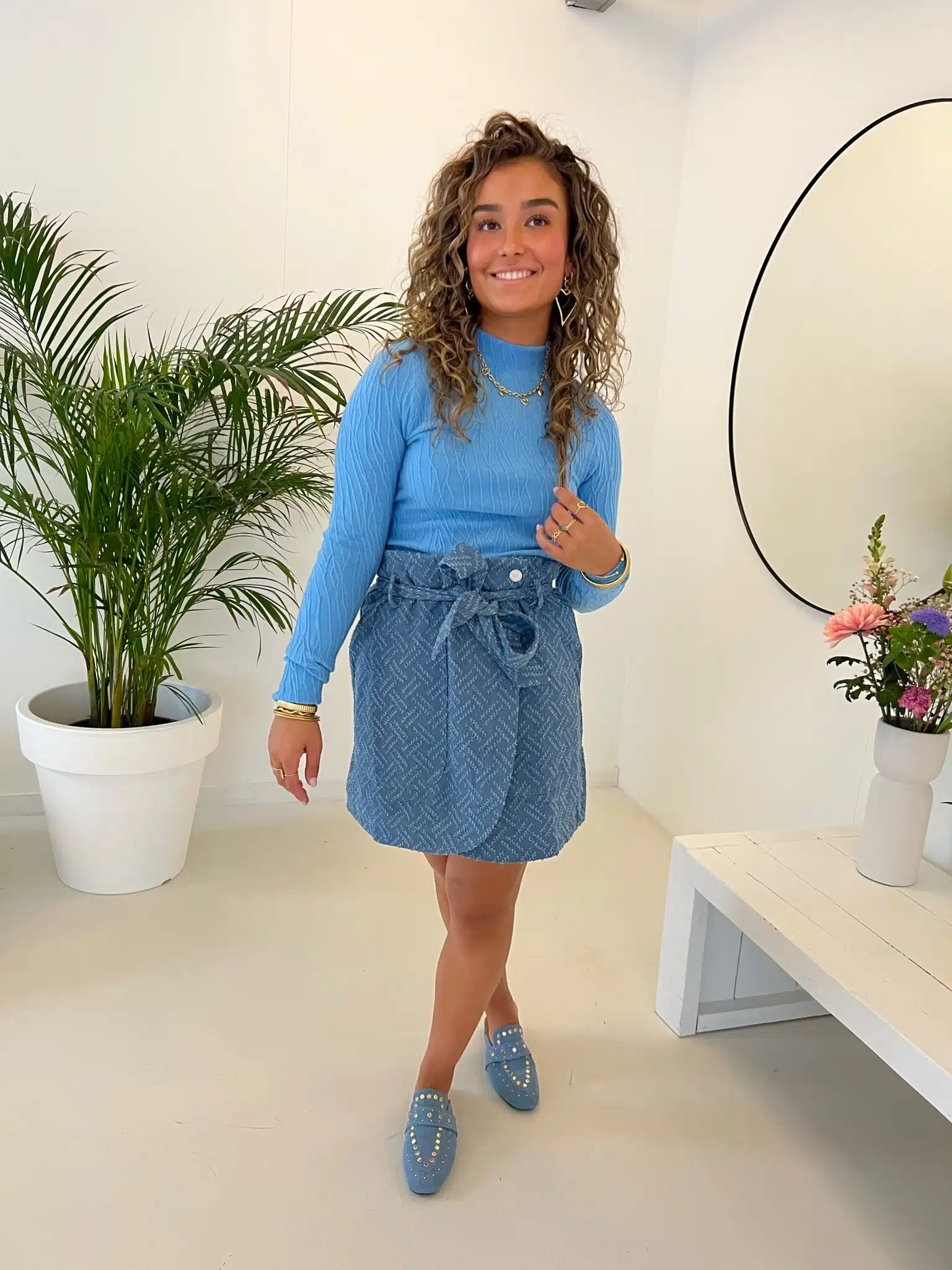 Lofty Manner Sweater Fleur Blue - Afbeelding 2